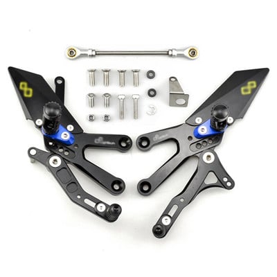 MTKRACING Za YAMAHA YZF-R3 YZF R3 2015-2021. Stražnji setovi Pojačana pedala Podesiva stražnja postavljanja Pegovi za noge Komplet kočnica ručice mjenjača