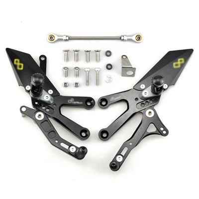 MTKRACING Za YAMAHA YZF-R3 YZF R3 2015-2021. Stražnji setovi Pojačana pedala Podesiva stražnja postavljanja Pegovi za noge Komplet kočnica ručice mjenjača