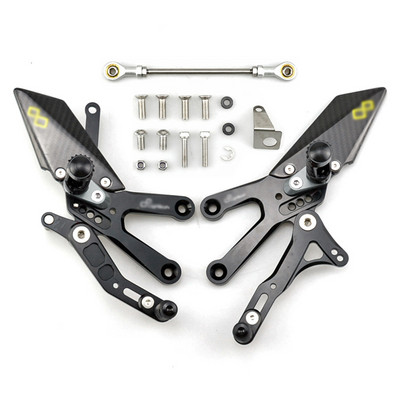 MTKRACING Za YAMAHA YZF-R3 YZF R3 2015-2021. Stražnji setovi Pojačana pedala Podesiva stražnja postavljanja Pegovi za noge Komplet kočnica ručice mjenjača