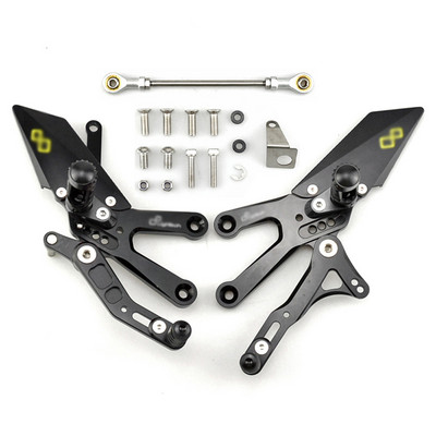 MTKRACING Za YAMAHA YZF-R3 YZF R3 2015-2021. Stražnji setovi Pojačana pedala Podesiva stražnja postavljanja Pegovi za noge Komplet kočnica ručice mjenjača