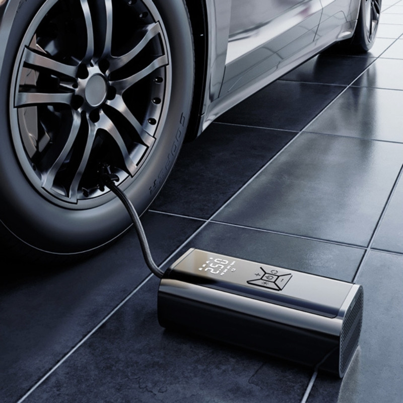 Compresor de aer compact Pompă pentru anvelope pentru mașină Pompă de umflare pentru sarcini grele Bicicletă electrică Motocicletă B36B