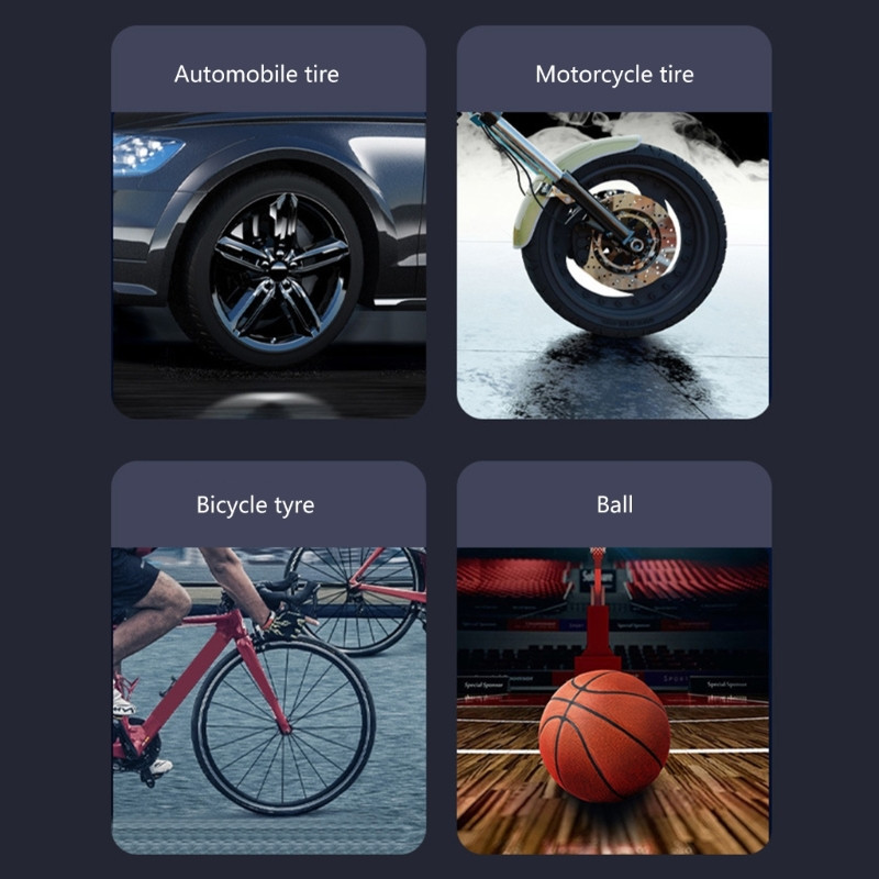 Compresor de aer compact Pompă pentru anvelope pentru mașină Pompă de umflare pentru sarcini grele Bicicletă electrică Motocicletă B36B