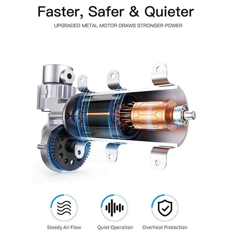 12V automobilio oro kompresorius, nešiojamasis pripučiamas siurblys, automobilių padangų pripūtimas, mini elektrinis automobilis, skirtas kelionių valčių oro kompresoriams