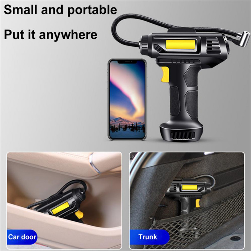 Automobilska zračna pumpa od 120 W Električna automobilska pumpa za gume na napuhavanje Prijenosni punjivi zračni kompresor Digitalna oprema za automatsko napuhavanje guma