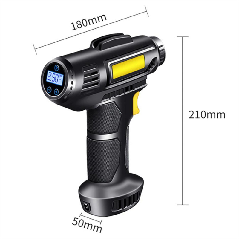 Automobilska zračna pumpa od 120 W Električna automobilska pumpa za gume na napuhavanje Prijenosni punjivi zračni kompresor Digitalna oprema za automatsko napuhavanje guma