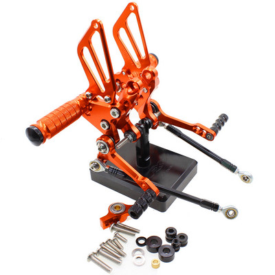 Pentru Ducati 1098/S 2007-2008 1198 2009-2011 CNC reglabil pentru motociclete Rearset Rearset Suport picioare Pedală Rearset Spate Set