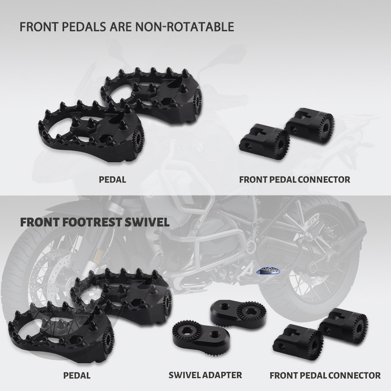 Prednji stražnji rotirajući oslonac za noge odgovara BMW F 850 GS Adventure F850GS F750GS Dodaci za motocikle Kočići za noge od aluminijske legure