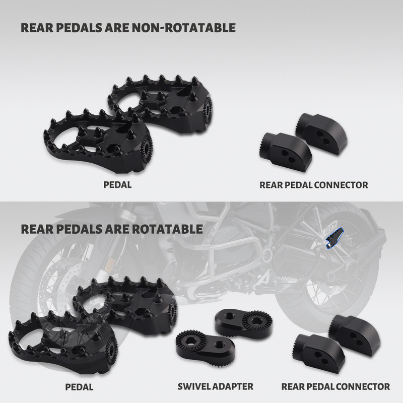 Prednji stražnji rotirajući oslonac za noge odgovara BMW F 850 GS Adventure F850GS F750GS Dodaci za motocikle Kočići za noge od aluminijske legure