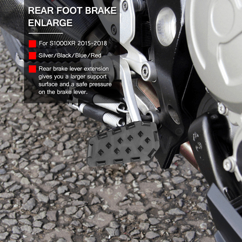 Pârghie de frână din spate a motocicletei din aluminiu Extensie pedală Extensie plăcuță de mărire pentru BMW S1000XR S 1000 XR 2015 2016 2017 2018