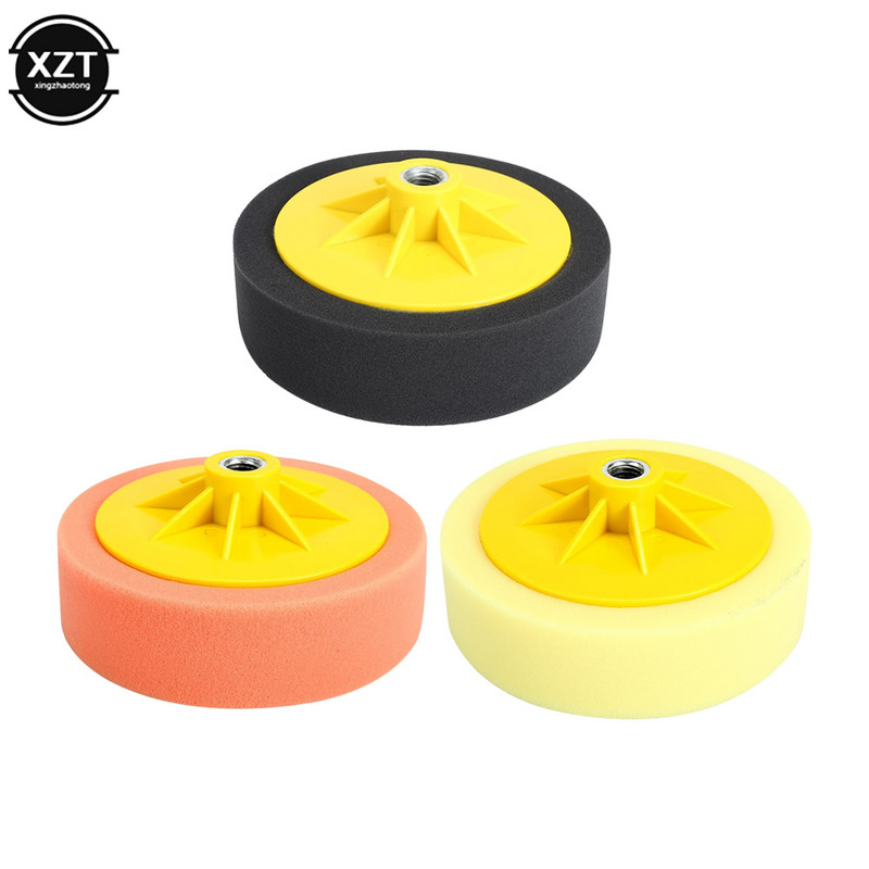 Cel mai nou burete pentru epilare cu ceară de 6 inchi, disc de lustruire cu șurub grosier, mediu și fin, pentru repararea oglinzilor de frumusețe pentru mașină, roată de burete M14, disc