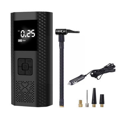 Pompă de aer electrică pentru mașină fără fir de 6000 mAh Pompă gonflabilă portabilă pentru anvelope pentru mașină Motocicletă Bile pentru bicicletă 12V P9Q5