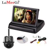 5-tolline TFT LCD-ekraaniga varukaamera monitor parkimiseks Tahavaate tagavaatekaamera auto veoauto telkimiseks