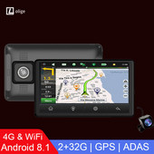 D712 Dash Cam 4G DVR pentru mașină ADAS Tablou de bord Oglindă Cameră retrovizoare Înregistrare automată 2GB+32GB Navigație GPS Android WiFi Monitor la distanță