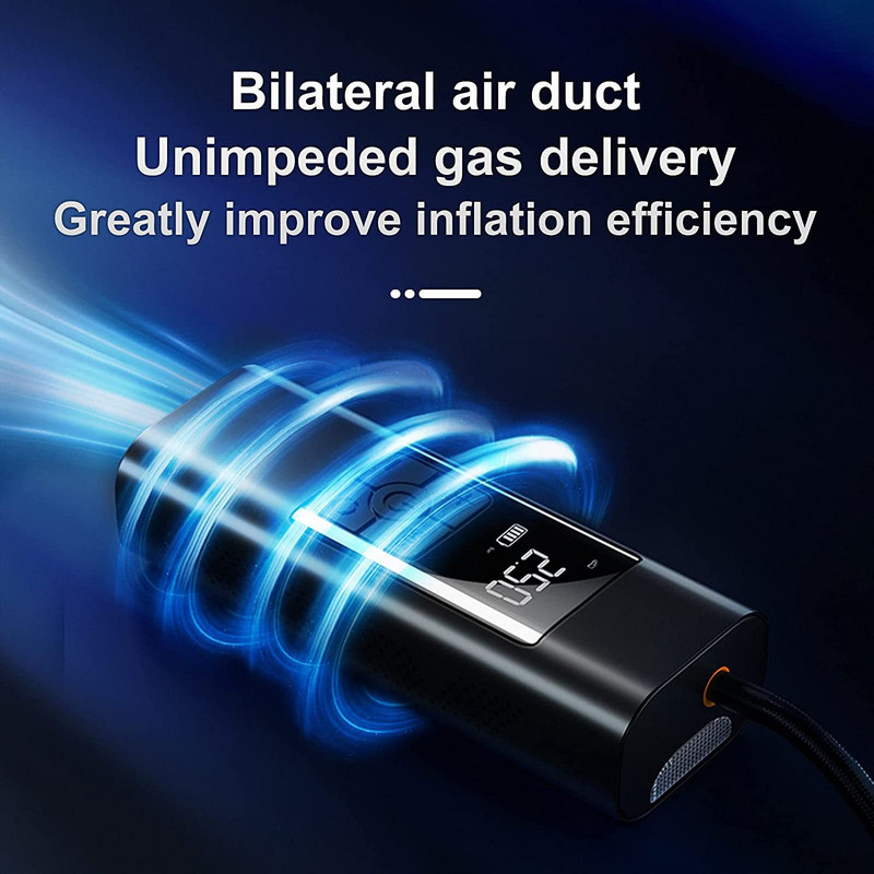 Mini compresor de aer pentru umflator digital de anvelope pentru autoturisme, umflatoare portabile, piese rapide de pompe digitale pentru anvelope pentru accesorii auto