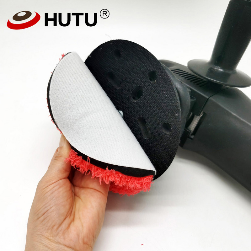 Tampă de lustruit din microfibră HUTU de 3/4/5/6/7 inchi pentru lustruit caroserie Roți de lustruit din microfibră pentru polizor auto DA/RO
