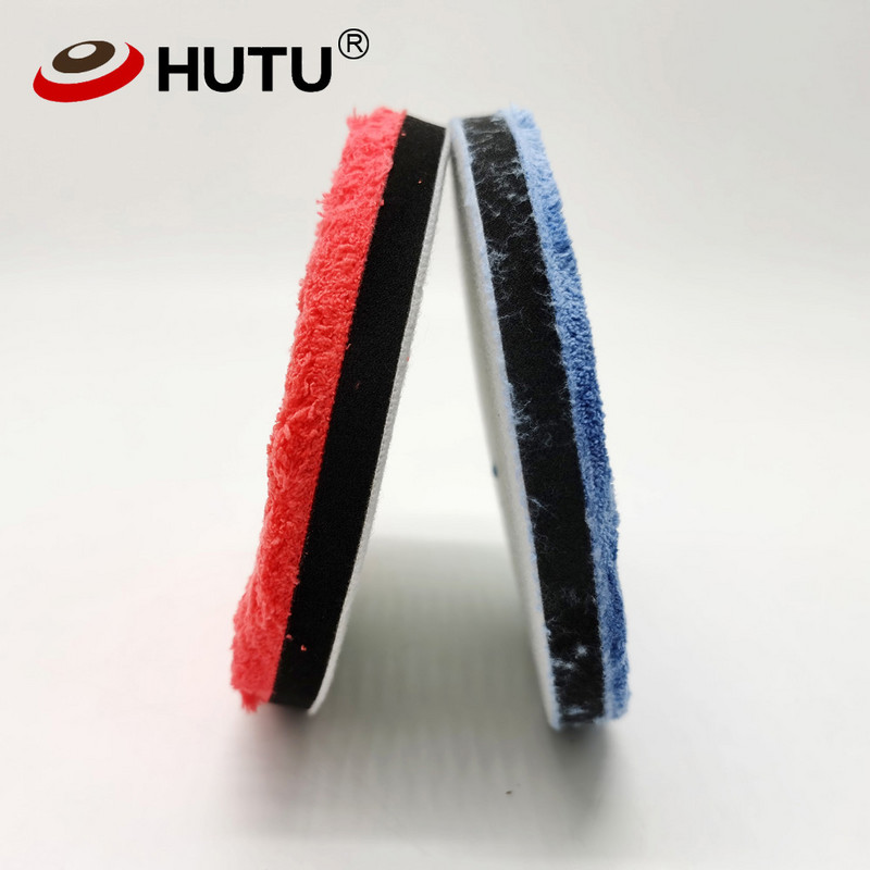 Tampă de lustruit din microfibră HUTU de 3/4/5/6/7 inchi pentru lustruit caroserie Roți de lustruit din microfibră pentru polizor auto DA/RO
