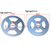 T8F 54T 64T 29mm Diametru interior 54 64 dinți Placă pinion pentru lanț din spate pentru 47cc 49cc Pocket Bike Mini Moto Quad ATV