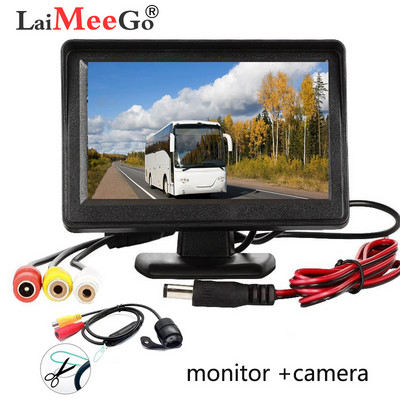 4.3" monitori za automobile Univerzalna kamera s prednjim/bočnim/stražnjim pogledom na automobile Kamera za stražnji pogled unazad za automobile Kamioni SUV-ovi RV-ovi