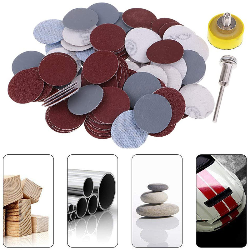 102Pcs/Set 1 inch 25mm brusni papir 100-3000 zrnatosti diskova za poliranje Pad Brusni papiri za Dremel alate za rotirajuće brušenje Pribor