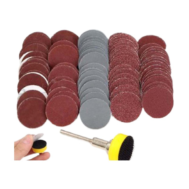 102Pcs/Set 1 inch 25mm brusni papir 100-3000 zrnatosti diskova za poliranje Pad Brusni papiri za Dremel alate za rotirajuće brušenje Pribor
