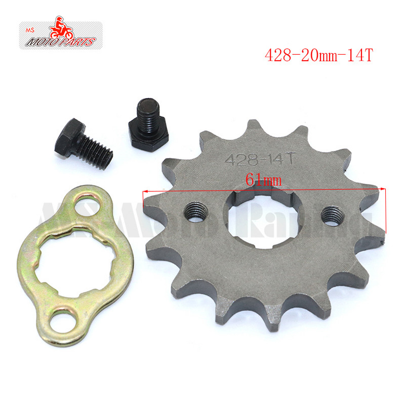 428 #10-19 dinți 20 mm ID pinion față motor pentru Stomp YCF Upower Dirt Pit Bike ATV Quad Go Kart Moped Buggy Scooter Motocicletă