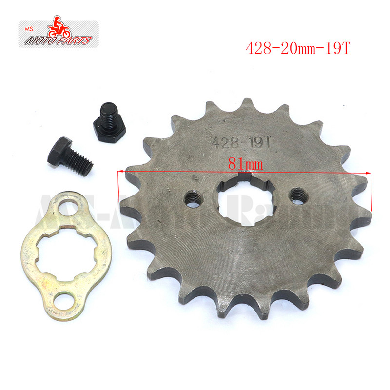 428 #10-19 dinți 20 mm ID pinion față motor pentru Stomp YCF Upower Dirt Pit Bike ATV Quad Go Kart Moped Buggy Scooter Motocicletă