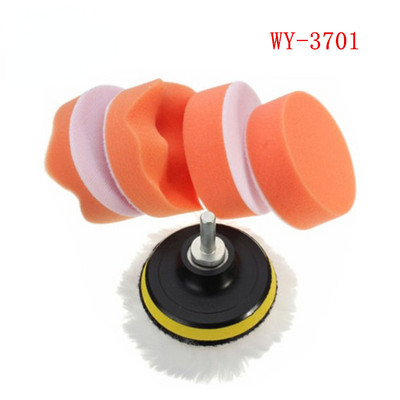 Disc de lustruit pentru mașină de 3 inchi, autoadeziv, pentru lustruire cu ceară, burete de lână, disc de lustruit pentru roți de lustruit, adaptor de foraj