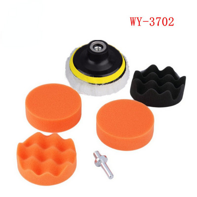 Disc de lustruit pentru mașină de 3 inchi, autoadeziv, pentru lustruire cu ceară, burete de lână, disc de lustruit pentru roți de lustruit, adaptor de foraj