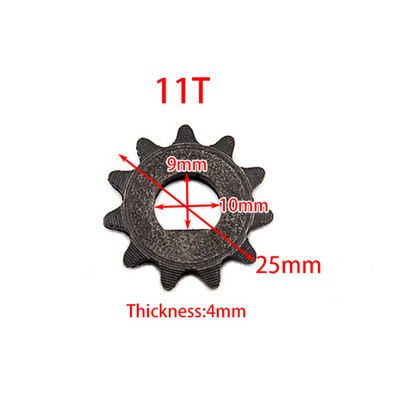 Új 25H 9T 11T első lánckerék fogaskerék nagy sebességű motor 43cc 47cc 49cc Mini Pocket Dirt Bike robogó ATV tartozékokhoz