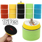 2 inci 16 bucăți/set tampon de lustruit pentru șlefuitor de mașină, cerc de lustruit, set de instrumente pentru șlefuitor de mașini, ceară, tampon de lustruit 50 mm