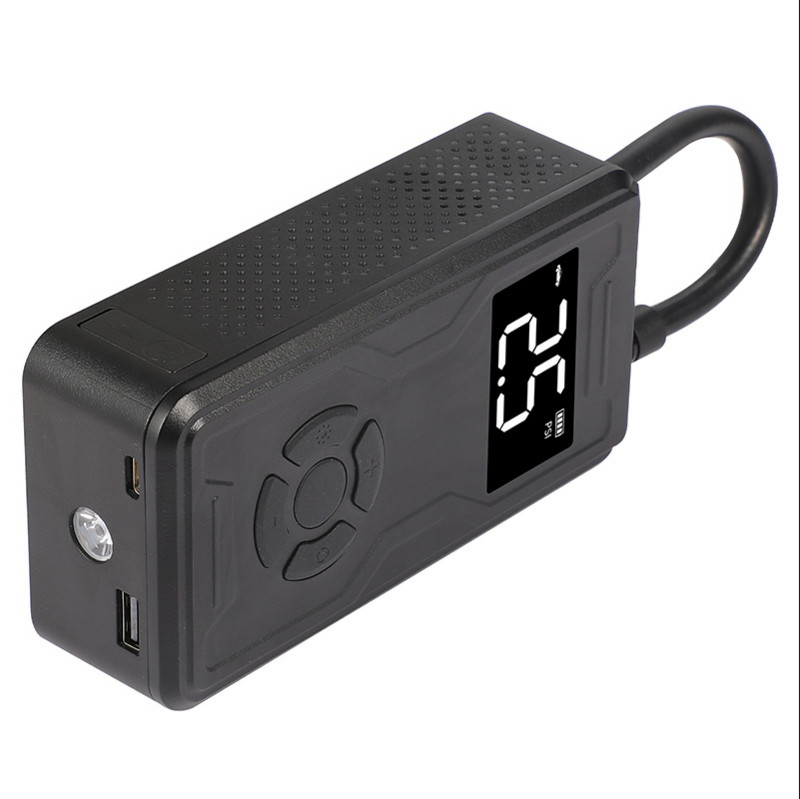 Car Jump Starter Power Bank Pompă gonflabilă portabilă fără fir Pompă gonflabilă digitală inteligentă pentru mașină, motocicletă, bicicletă