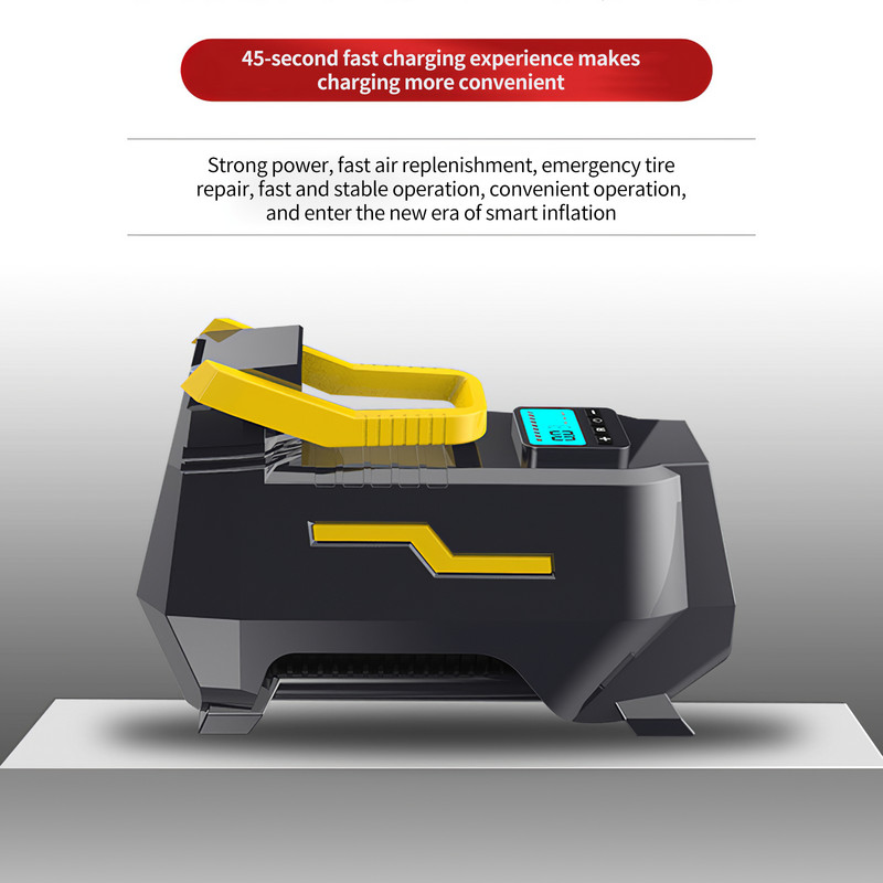 Pompă de umflare a aerului pentru mașină Compresor de aer portabil 150Psi Putere dublă Acasă AC110-240V/DC 12V Umflator digital pentru anvelope pentru bile cu motor auto