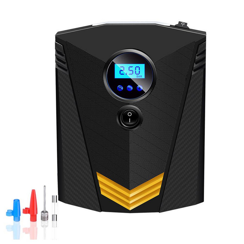 Compresor de aer pentru mașină 12V pentru motocicletă, umflator portabil pentru anvelope, afișaj digital, pompă de aer rapidă, vânzare caldă