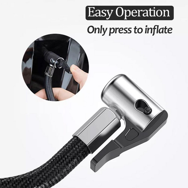 Compresor de aer pentru mașină 12V pentru motocicletă, umflator portabil pentru anvelope, afișaj digital, pompă de aer rapidă, vânzare caldă