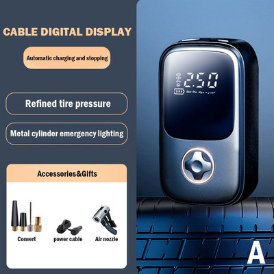 12V automobilska pumpa za napuhavanje zraka Prijenosni kompresor za motocikle Bicikli Napuhavanje guma za čamce Digitalna automatska pumpa za napuhavanje Infla I9Q9