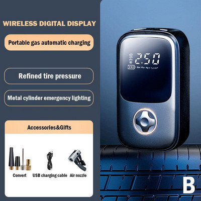 12V automobilska pumpa za napuhavanje zraka Prijenosni kompresor za motocikle Bicikli Napuhavanje guma za čamce Digitalna automatska pumpa za napuhavanje Infla I9Q9
