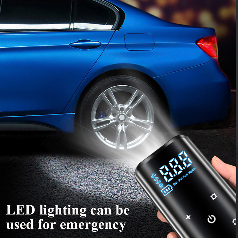 Automobilio elektrinis oro siurblio pripūtimas belaidis įkrovimas padangos pripūtimo siurblys pripūtimo oro kompresoriaus siurblys automobilio motociklo dviračio balas