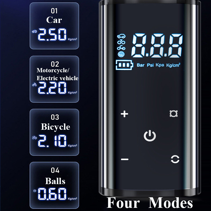 Automobilio elektrinis oro siurblio pripūtimas belaidis įkrovimas padangos pripūtimo siurblys pripūtimo oro kompresoriaus siurblys automobilio motociklo dviračio balas