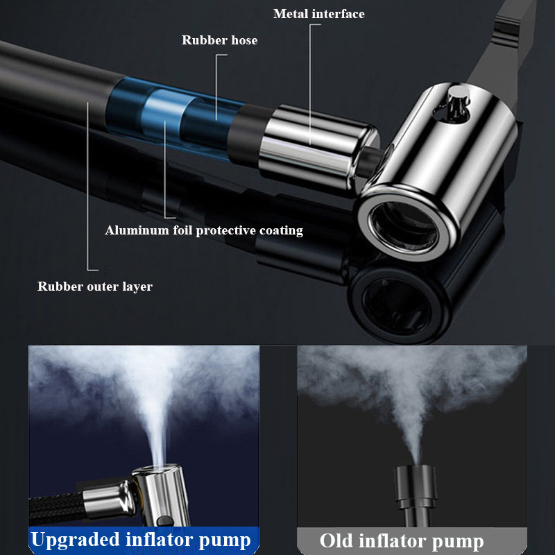 Automobilio elektrinis oro siurblio pripūtimas belaidis įkrovimas padangos pripūtimo siurblys pripūtimo oro kompresoriaus siurblys automobilio motociklo dviračio balas