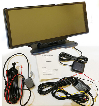 Dash Cam DVR recorder de conducere 10,26 inch streaming de conducere recorder 1080P HD recorder WDR de conducere recorder cameră de bord cu două lentile