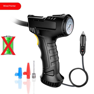 Compresor de aer portabil 120W Pompă gonflabilă fără fir cu fir Pompă de aer portabilă Umflator anvelope digital pentru bilele de biciclete auto