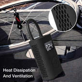 Pehmest silikoonist auto õhukompressori kaitsehoidja Vastupidav õhupumba korpus, must rehvipumba pumba kest täispuhutavate tarvikute jaoks