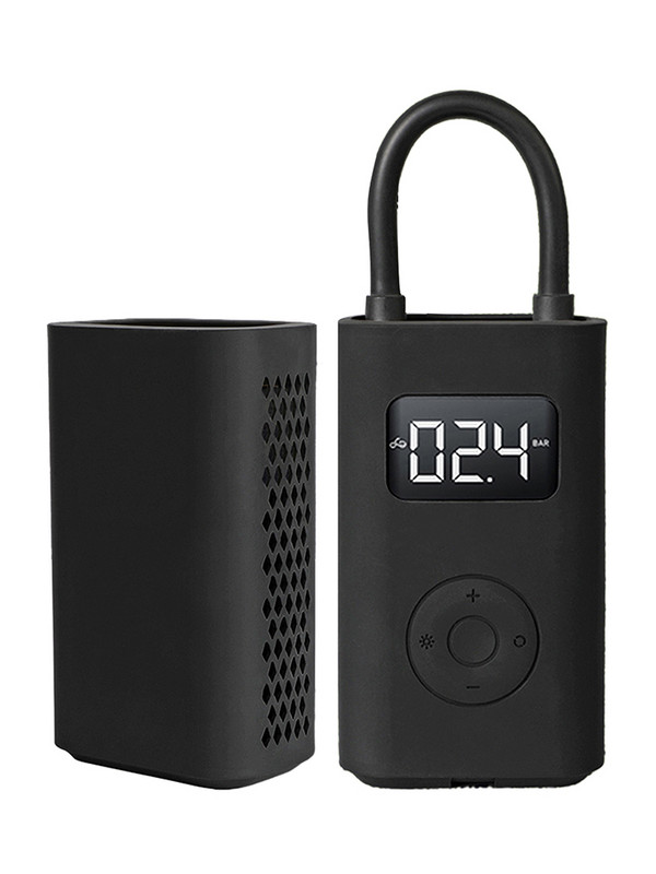 Pehmest silikoonist auto õhukompressori kaitsehoidja Vastupidav õhupumba korpus, must rehvipumba pumba kest täispuhutavate tarvikute jaoks