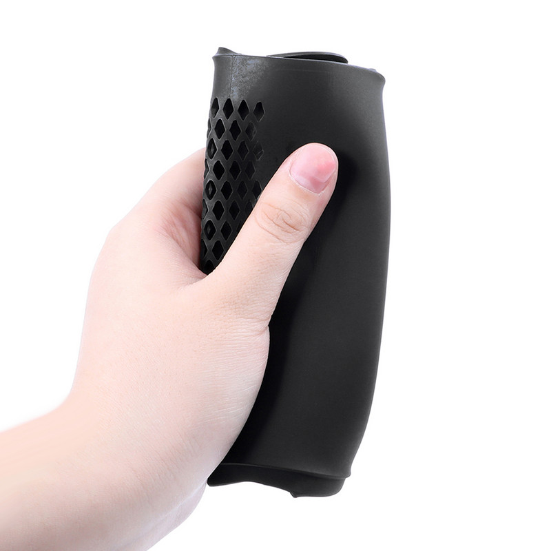 Pehmest silikoonist auto õhukompressori kaitsehoidja Vastupidav õhupumba korpus, must rehvipumba pumba kest täispuhutavate tarvikute jaoks