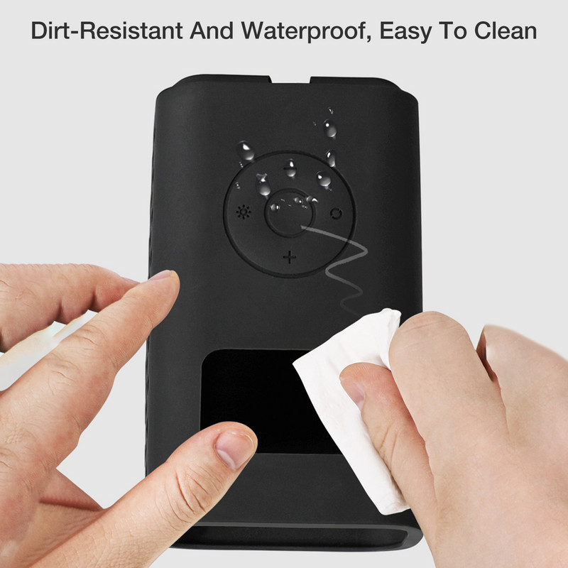 Pehmest silikoonist auto õhukompressori kaitsehoidja Vastupidav õhupumba korpus, must rehvipumba pumba kest täispuhutavate tarvikute jaoks