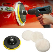 Disc de lustruit din lână de 3/4 inci Disc cu burete de lustruit pentru mașină Discuri de lustruit autoadezive pentru caroserie