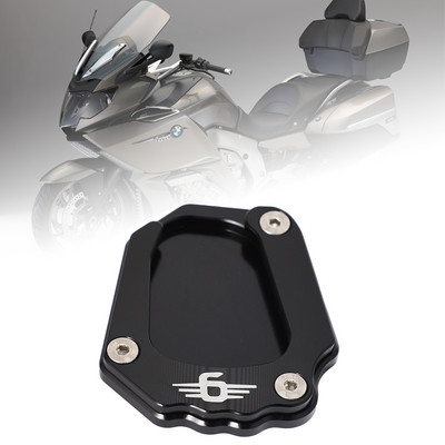 Suport pentru motociclete CNC Picior Suport lateral Extensie Pad Suport Placă Mărire Stand pentru K1600Gt K1600Gtl 2017-2019 (Negru)