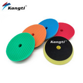 5 bucăți 5/6 inch Germania tampon de lustruit și lustruit din spumă cu model în carouri pentru șlefuitor de mașini, burete de tăiere greu, disc tampon de lustruit