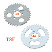 T8F-38T 44T Πίσω γρανάζι 29mm Ασημί 38 44 Δόντι για 43cc 49cc Minimoto μοτοποδήλατο δίχρονο ποδήλατο τσέπης Mini Quad ATV