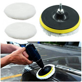 Kit de lustruire de 3/4/5/6/7 inch Pad de lustruit Biela de legătură Placă de lustruire Pad de suport Filet de foraj Suport disc Tampoane Gadget auto